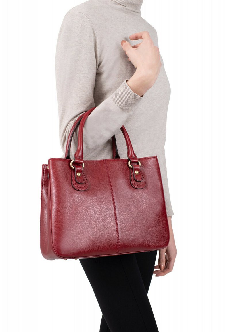 Hexagona Borsa a mano - carmin