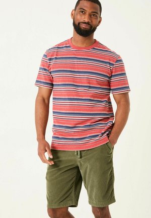 Fat Face REGULAR FIT - STRIPE - Print T-shirt - red