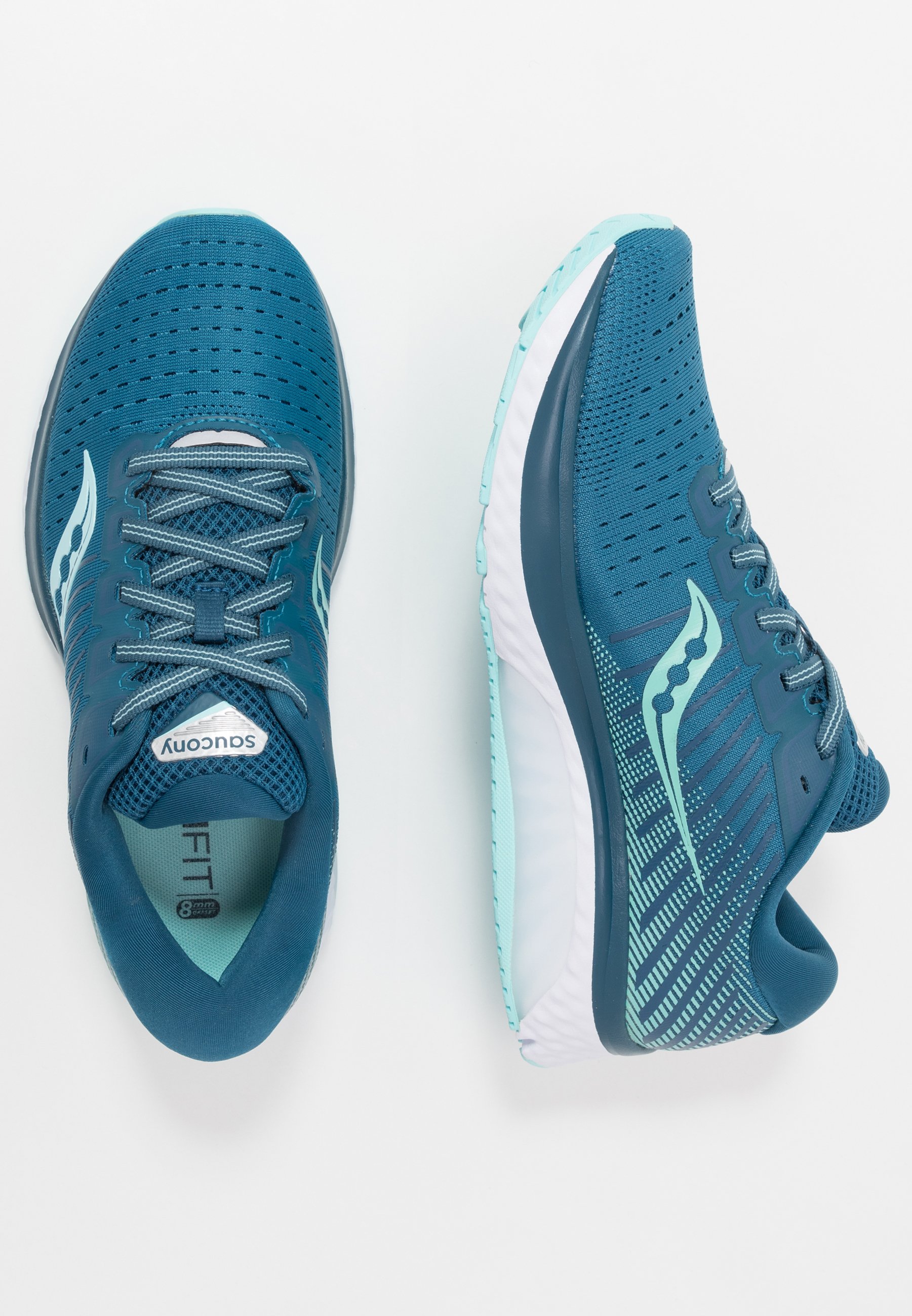 saucony blue running shoes