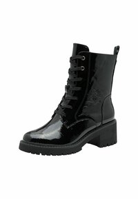 Marco Tozzi Bottines à plateau - black patent