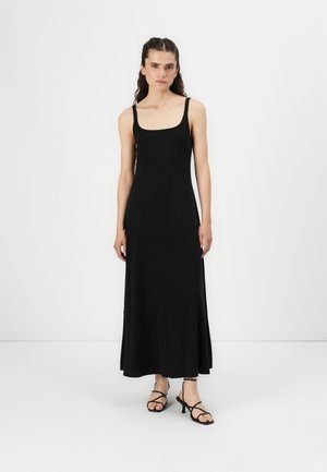 LINE MIDI - Jersey dress - black