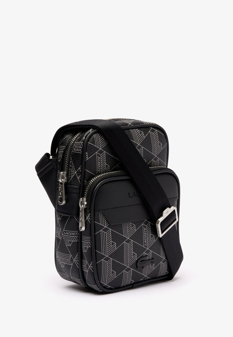 Lacoste THE BLEND UNISEX - Umhängetasche - monogram noir gris 