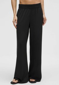 lululemon - BECALM MID-RISE WIDE-LEG - Pantalon de survêtement - black Image miniature 1