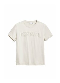 STUDDED LOGO - Tricou basic - beige