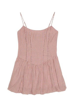 Stradivarius, SHORT STRAPPY BALLOON DRESS - Robe de jour - light pink