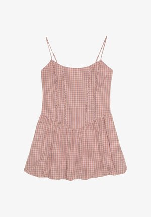 Stradivarius, SHORT STRAPPY BALLOON DRESS - Robe de jour - light pink