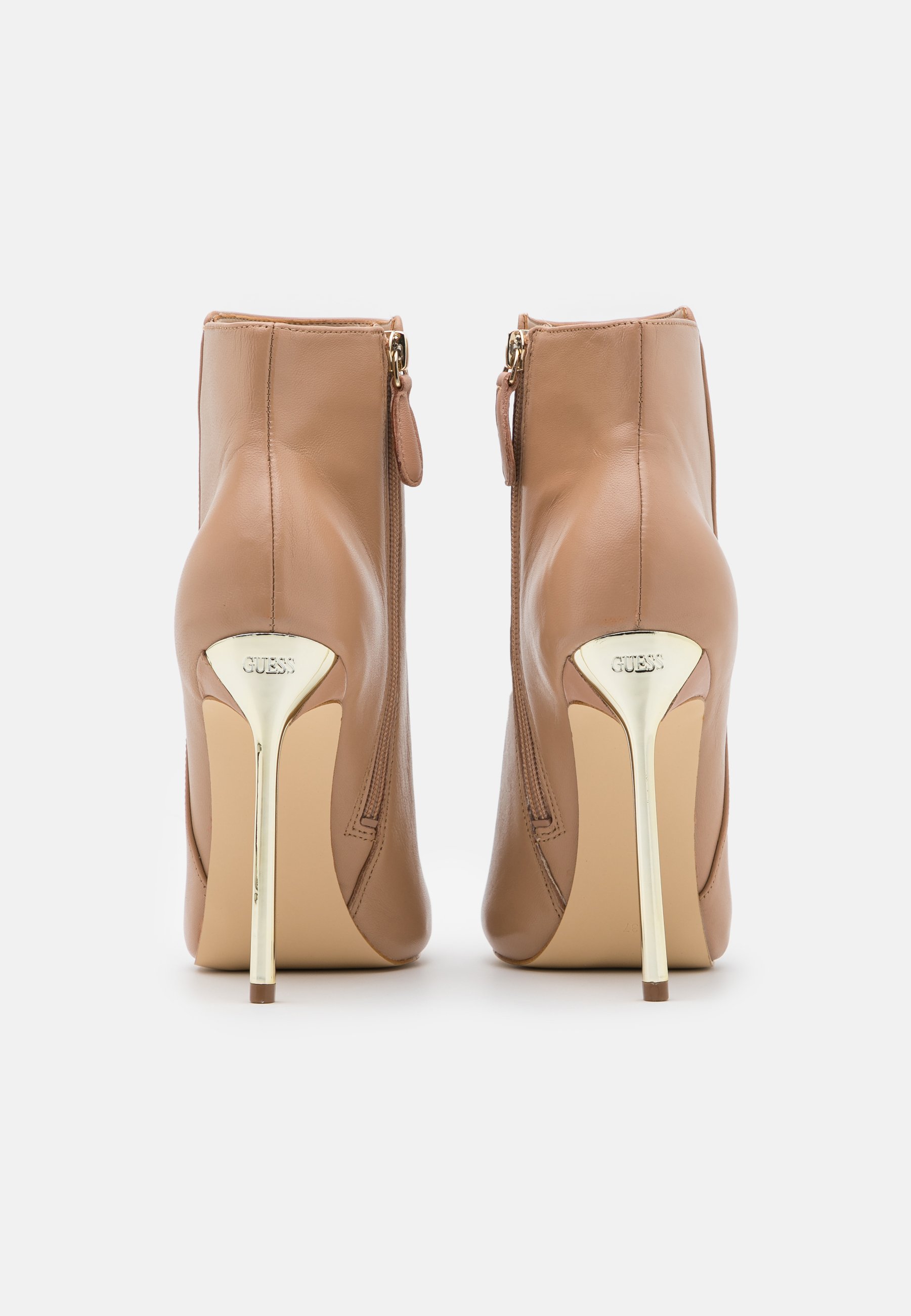 EHREN Enkellaarsjes met hoge hak beige neutro EHREN Enkellaarsjes met hoge hak beige neutro