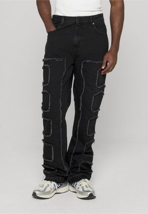 Džínsy s rovným strihom - washed black