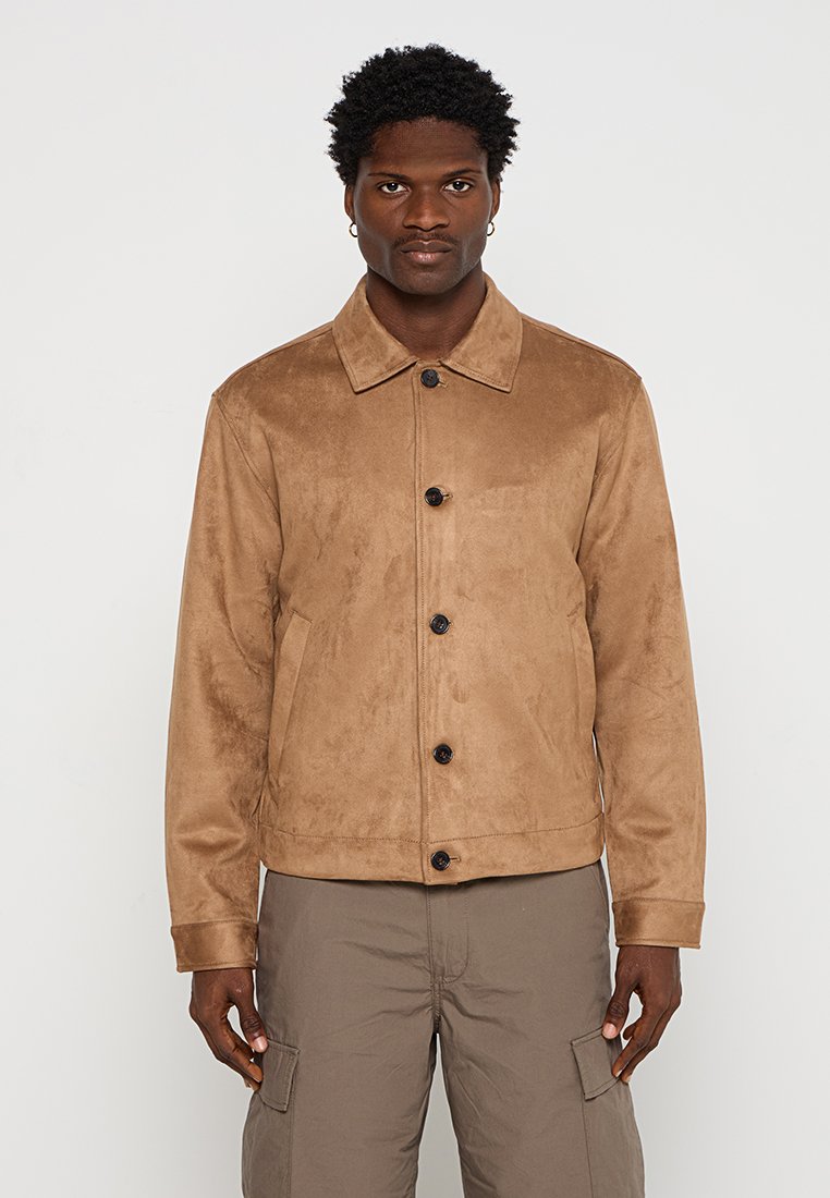 Abercrombie & Fitch Imitatieleren jas lichtbruin Abercrombie & Fitch Imitatieleren jas lichtbruin