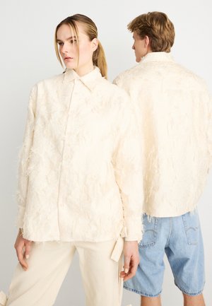 LENS FRAYED UNISEX - Chemisier - ivory