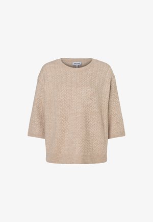 More & More, MORE & MORE STILVOLLER, LEGERER ZOPFPULLOVER - Strickpullover - pale stone