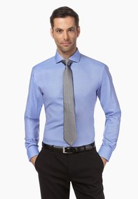 Vincenzo Boretti - FITTED NON IRON CUTAWAY COLLAR - Zakelijk overhemd - blau Miniatuurafbeelding 1