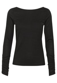 Tops ar garām piedurknēm - black deep cc