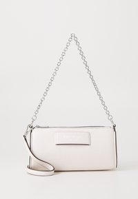 LABEL SMOOTH POCHETTE - Handbag - parchment