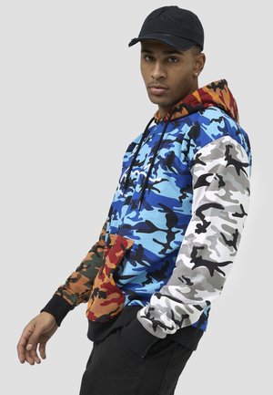 Karl Kani SIGNATURE BLOCK CAMO HOODIE - Bluza z kapturem