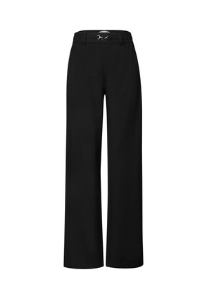 Street One, HIGH WAIST STRAIGHT LEG HOSE IM CASUAL FIT - Pantalon classique - black