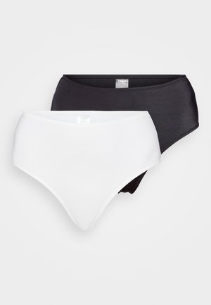 ONLNITAN BIKINI BRIEF 2 PACK - Cuecas de biquíni - black/bright white