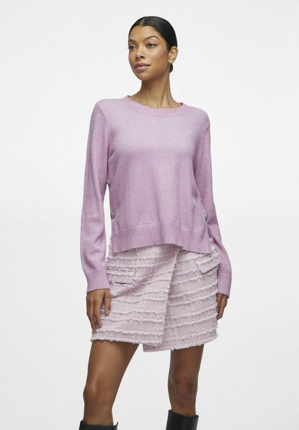 RUNDHALS - Strickpullover - winsome orchid