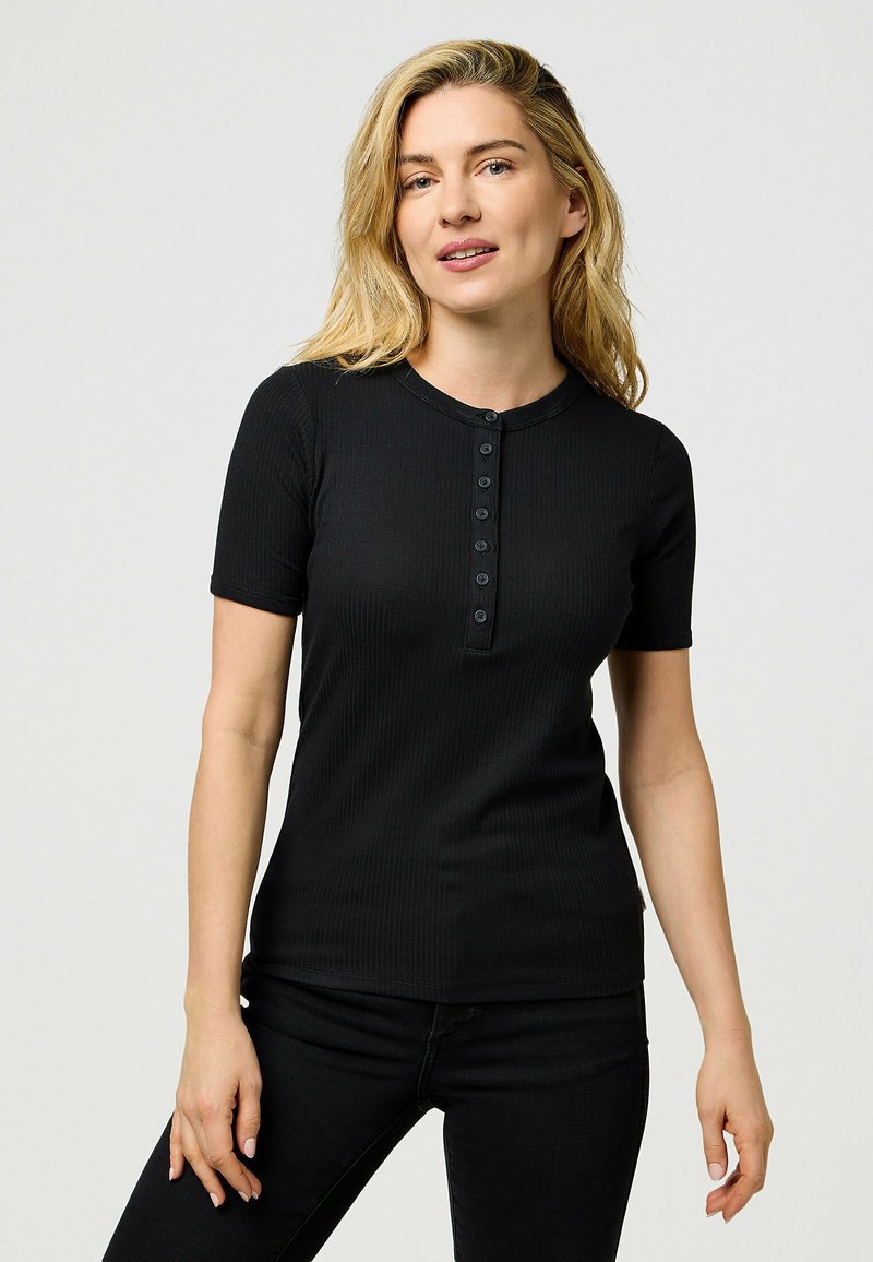 Wrangler SHORT SLEEVE SLIM FIT  - T-shirts basic - black
