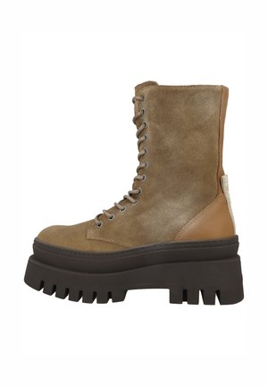 COAST - Kotníkové boty na platformě - taupe suede sm