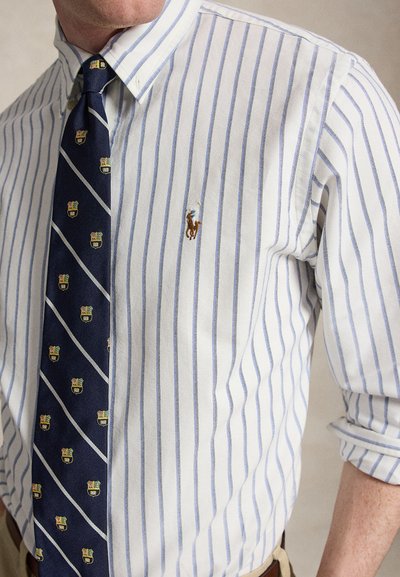Polo Ralph Lauren CUSTOM FIT STRIPED OXFORD SHIRT - Πουκάμισο -  white/blue multi