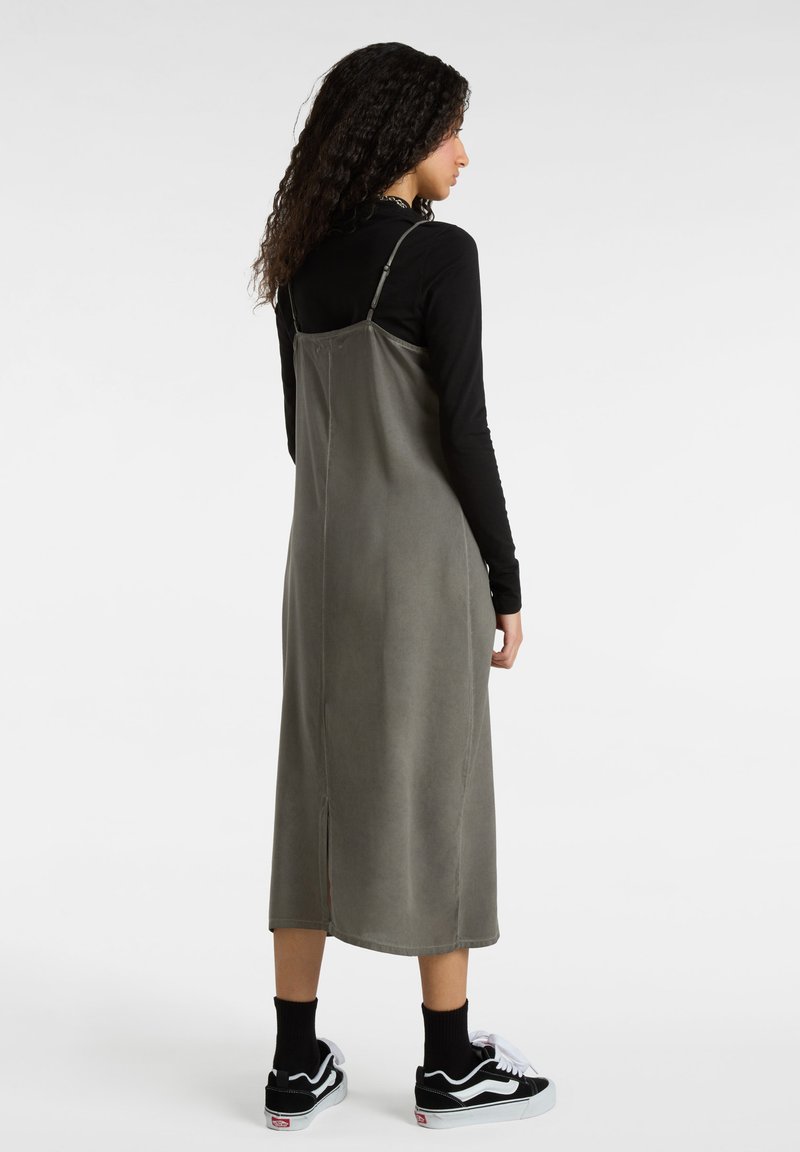 vans grey dress Vans CAMPBELL SLIP - Day dress - black