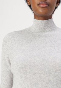 pure cashmere SIMPLE HIGH NECK SWEATER - Vesta - grey