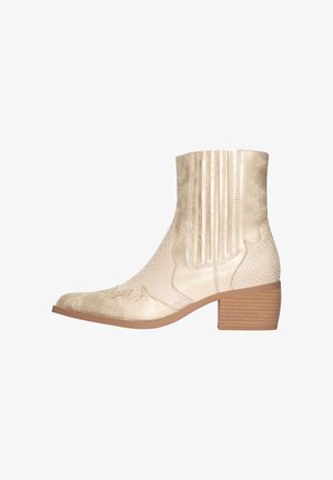 Salinyang, Bottines de cowboy / motard - gold