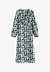 Vybráno, black white tile print