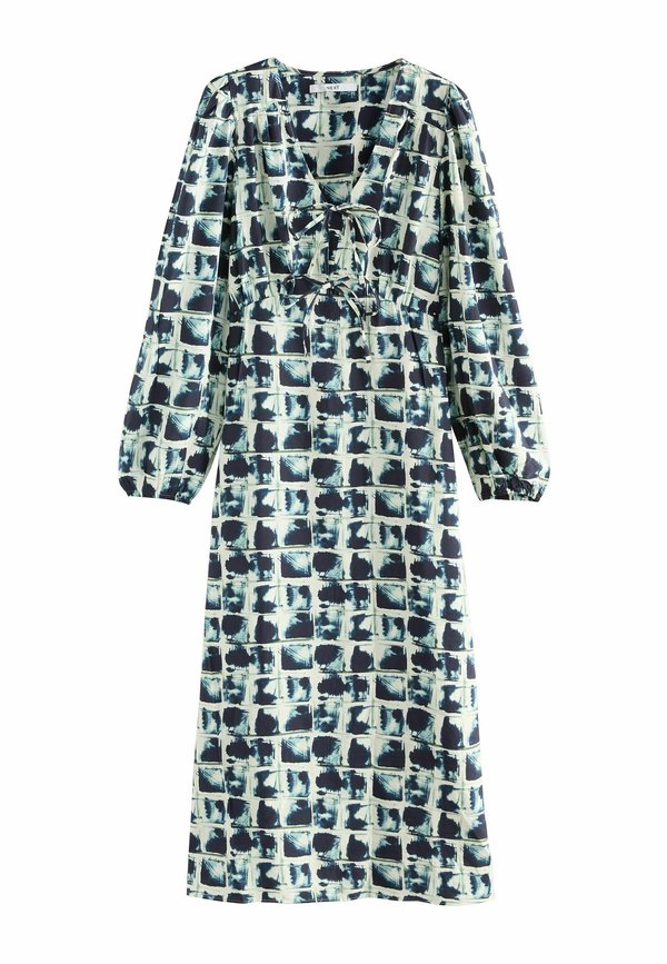 PETITE FIT - LONG SLEEVE TIE FRONT MIDI  - Freizeitkleid