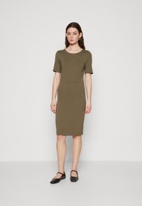 Selected Femme - SLFSHELLY DRESS - Jerseyjurk - kalamata Miniatuurafbeelding 1