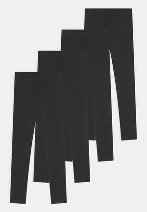 BASIC GIRLS 4 PACK - Leggings - Hosen - black