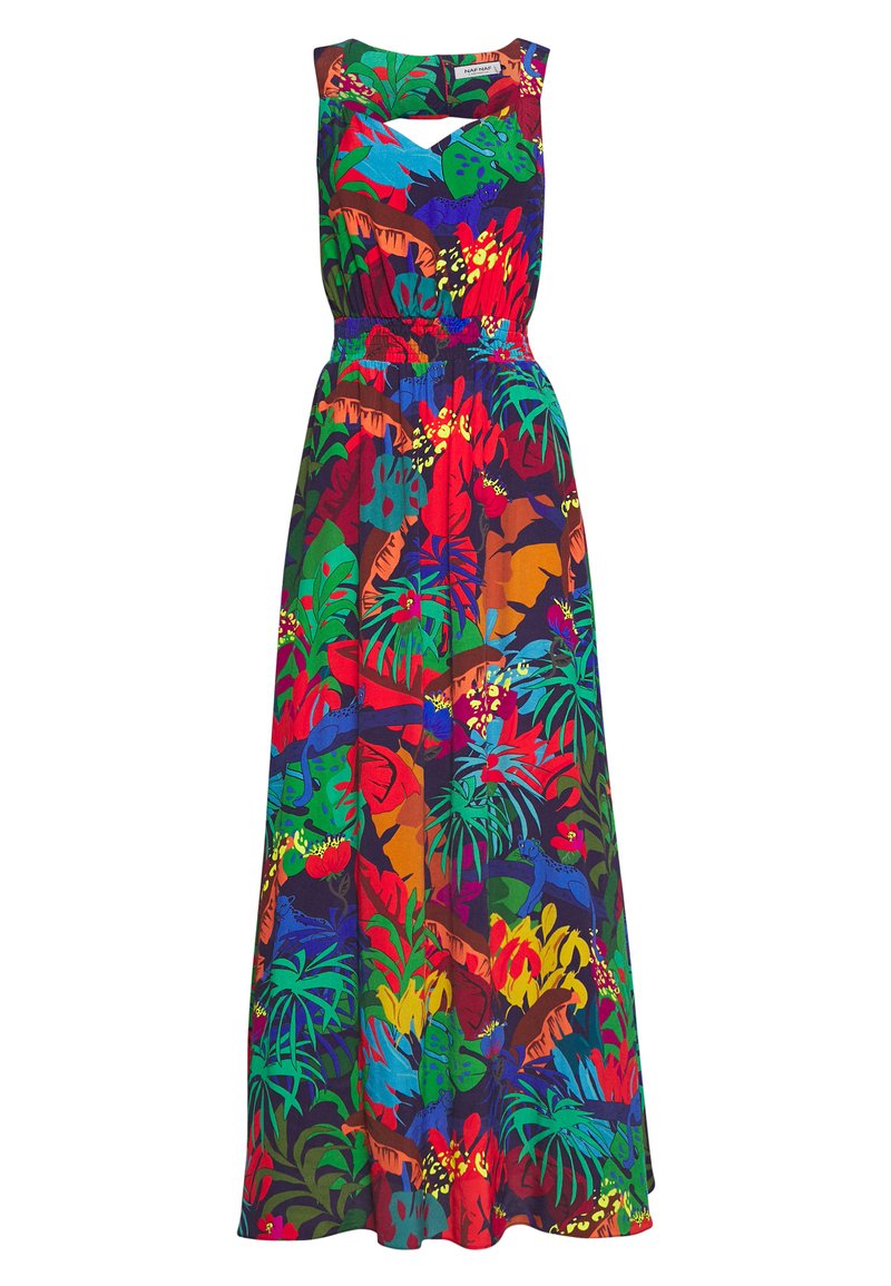 Naf Naf Lecap Maxikleid Multicolore Mehrfarbig Zalando De
