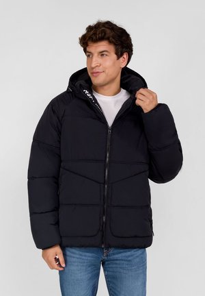 RESPECT QUILTED WITH ZIPPED POCKETS - Vinterjakker - black