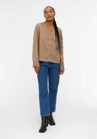Object OBJTILDA V NECK - Bluse - fossil