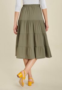 Damart A-Linien-Rock - Khaki