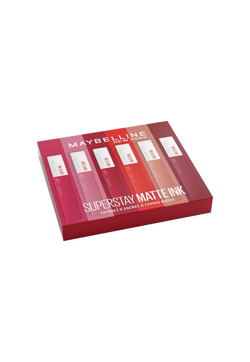 Maybelline New York COFFRET 6 ROUGE À LÈVRES SUPERSTAY MATTE INK - Lip Set - lover (15), seductress (65), artist (120), dancer (118), pioneer (20, et voyager (50)