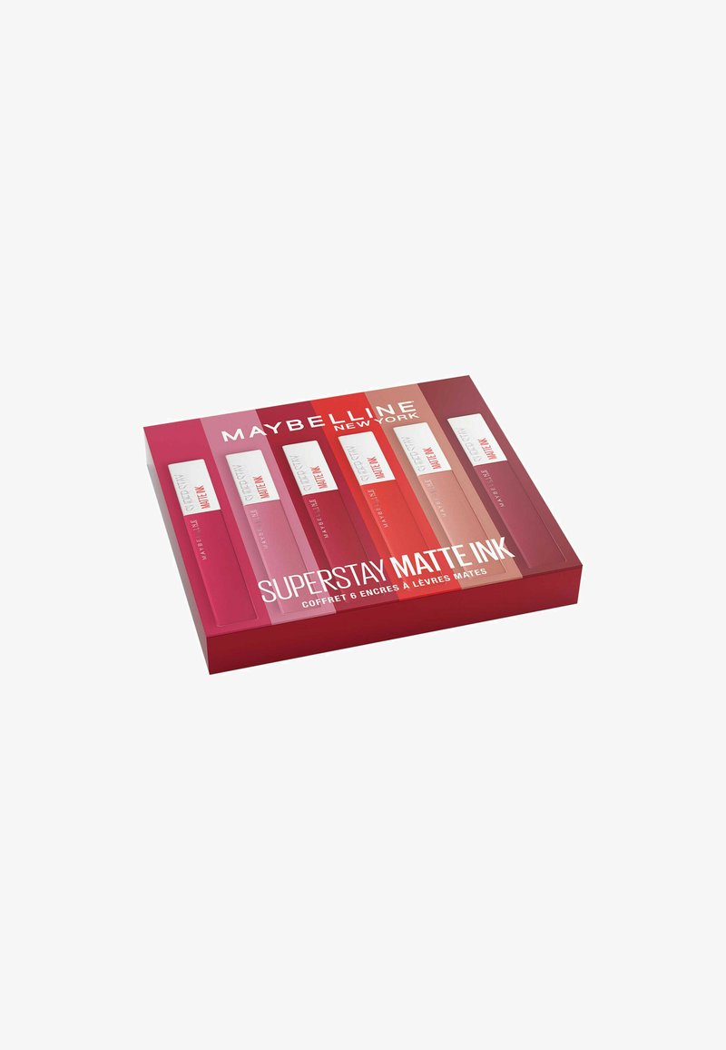 Maybelline New York COFFRET 6 ROUGE À LÈVRES SUPERSTAY MATTE INK - Lip Set - lover (15), seductress (65), artist (120), dancer (118), pioneer (20, et voyager (50)