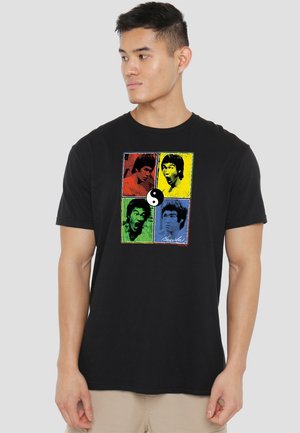 BRUCE LEE ENTER COLOR BLOCK - Print T-shirt - black