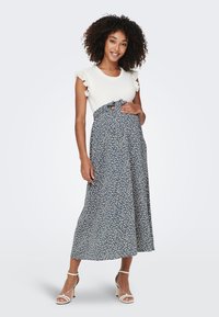 ONLY MATERNITY - OLMVIC JASMIN LONG SKIRT - Maksiseelik - blue mirage Väikepilt 1