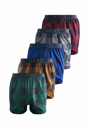 5 PACK - Boxershorts - navy burgundy check