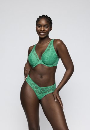 Primadonna, TWIST MOCUTO HALF PADDED PLUNGE - Push-up BH - vivid green