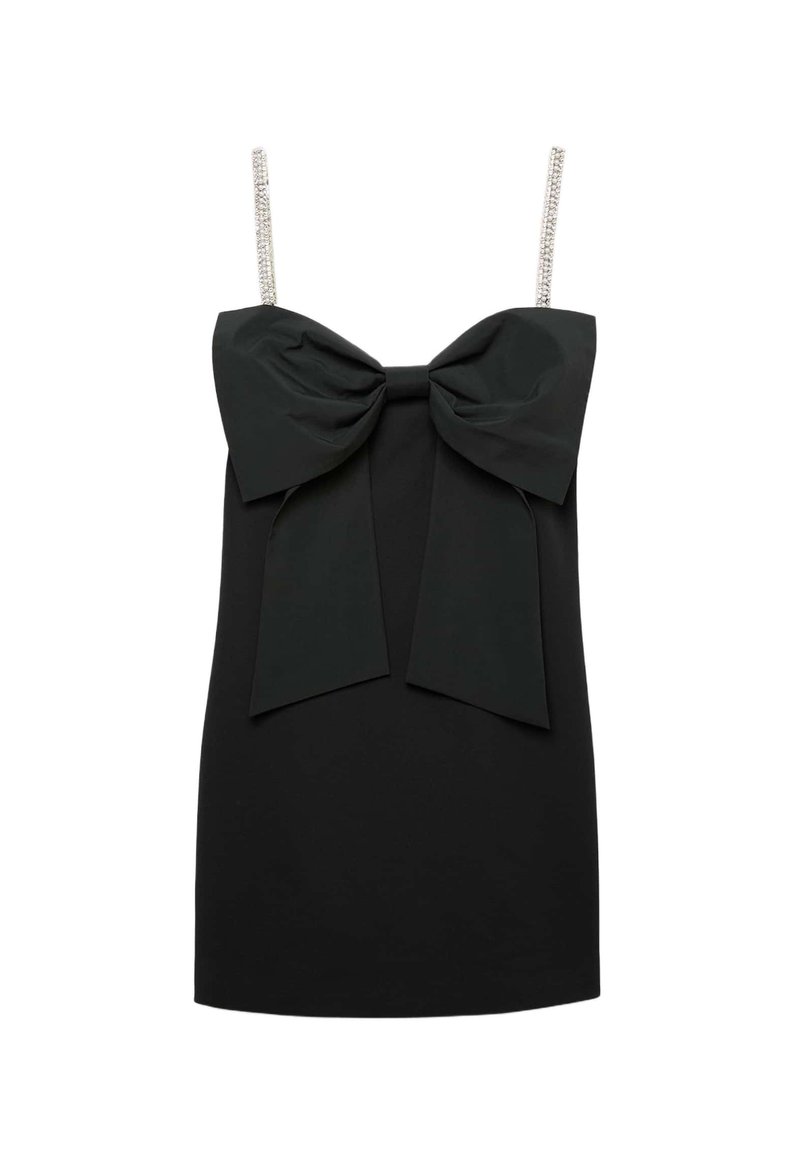 white christmas dresses Marks and Spencer Frill Detail Black Strappy Midi Dress - Wedding Guest