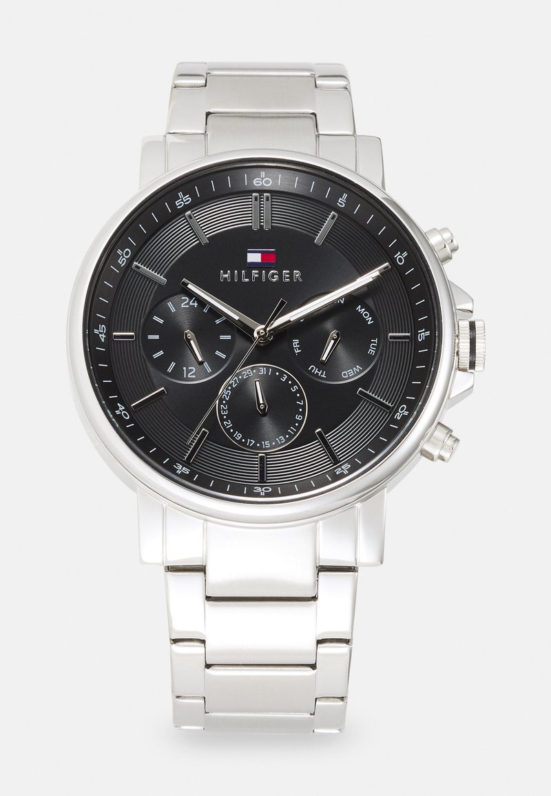Tommy Hilfiger TYSON - Watch - silver-coloured/black/silver-coloured ...