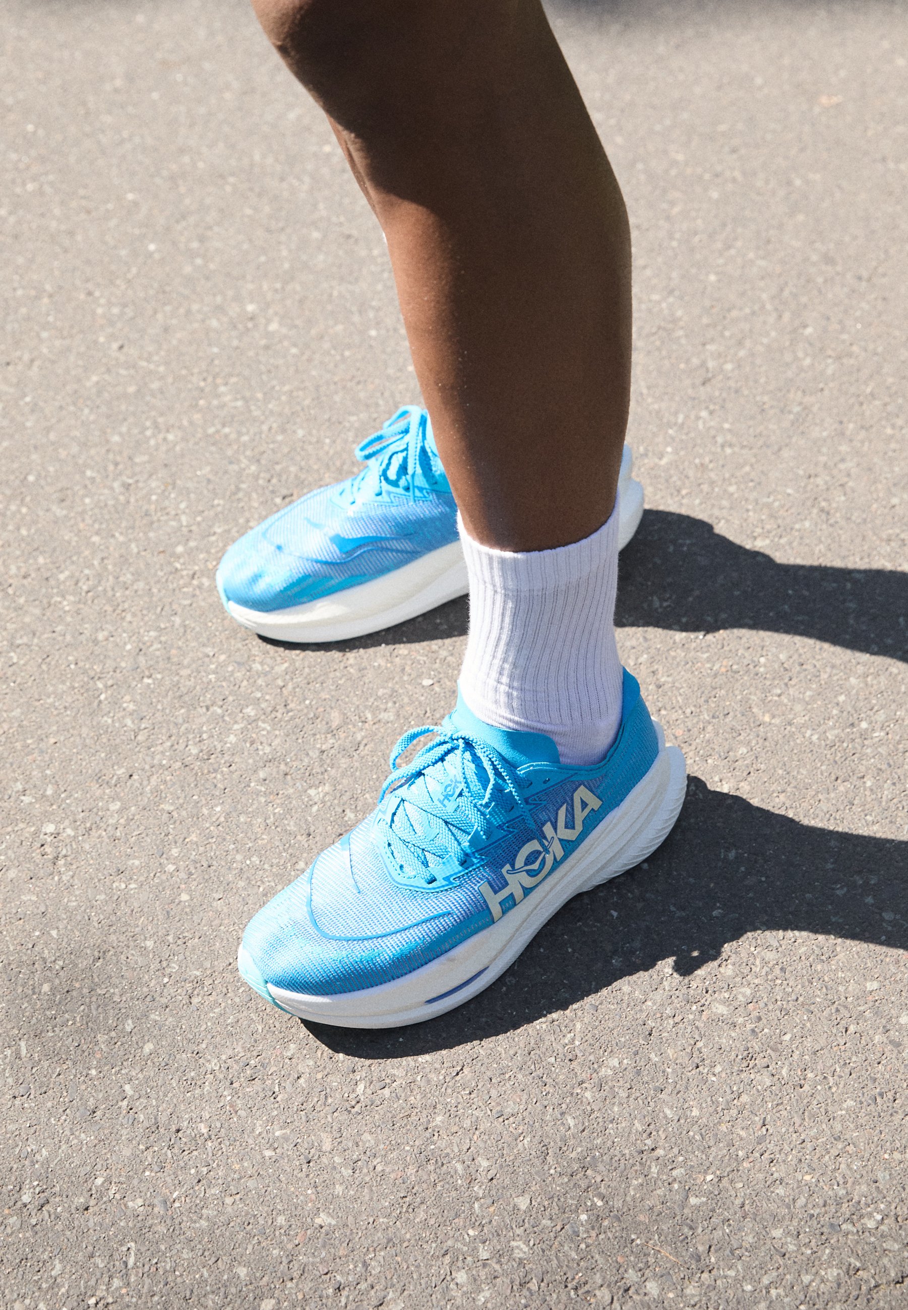 【低走行品】HOKA MACH X2 27cm HOKA MACH X 2 - Hardloopschoenen voor op de weg - skyward blue