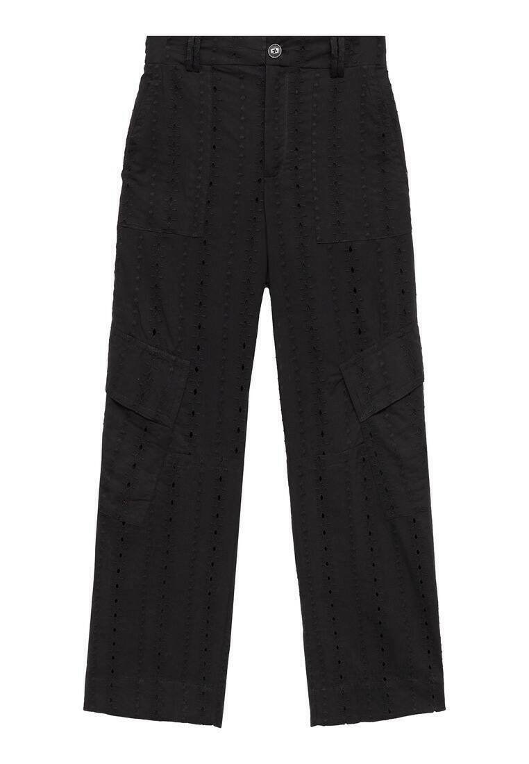 Mango Cargobroek zwart