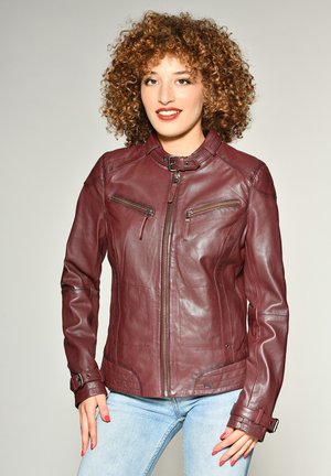 Maze RYANA - Veste en cuir - mahagony