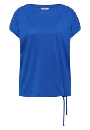 Cecil, KURZARM SHIRT MIT RAFFUNG - T-shirts basic - surf blue