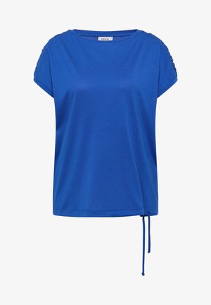 Cecil, KURZARM SHIRT MIT RAFFUNG - T-shirts basic - surf blue