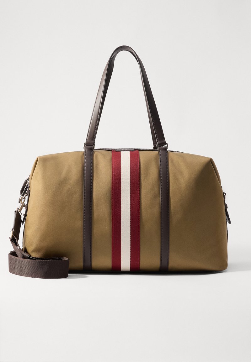 Bally CODE DUFFLE - Sac week-end - camel/ebano